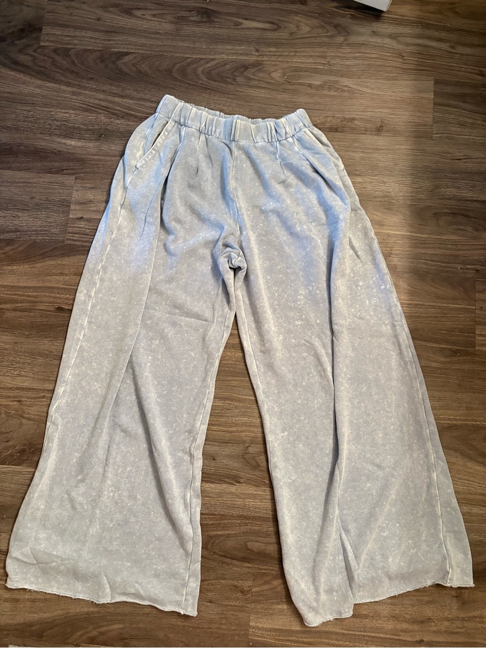 aerie Wide-Leg Flare Sweatpants - Light Blue